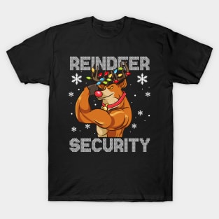 Reindeer Security Christmas T-Shirt